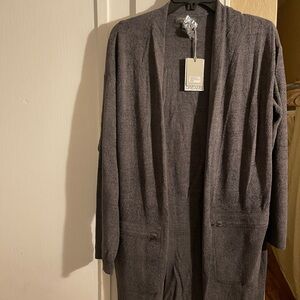 Barefoot Dreams Charcoal Cardigan